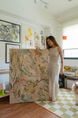 Iced Bamboo Sheets Set (Gust Over The Plains by Ochre Home)