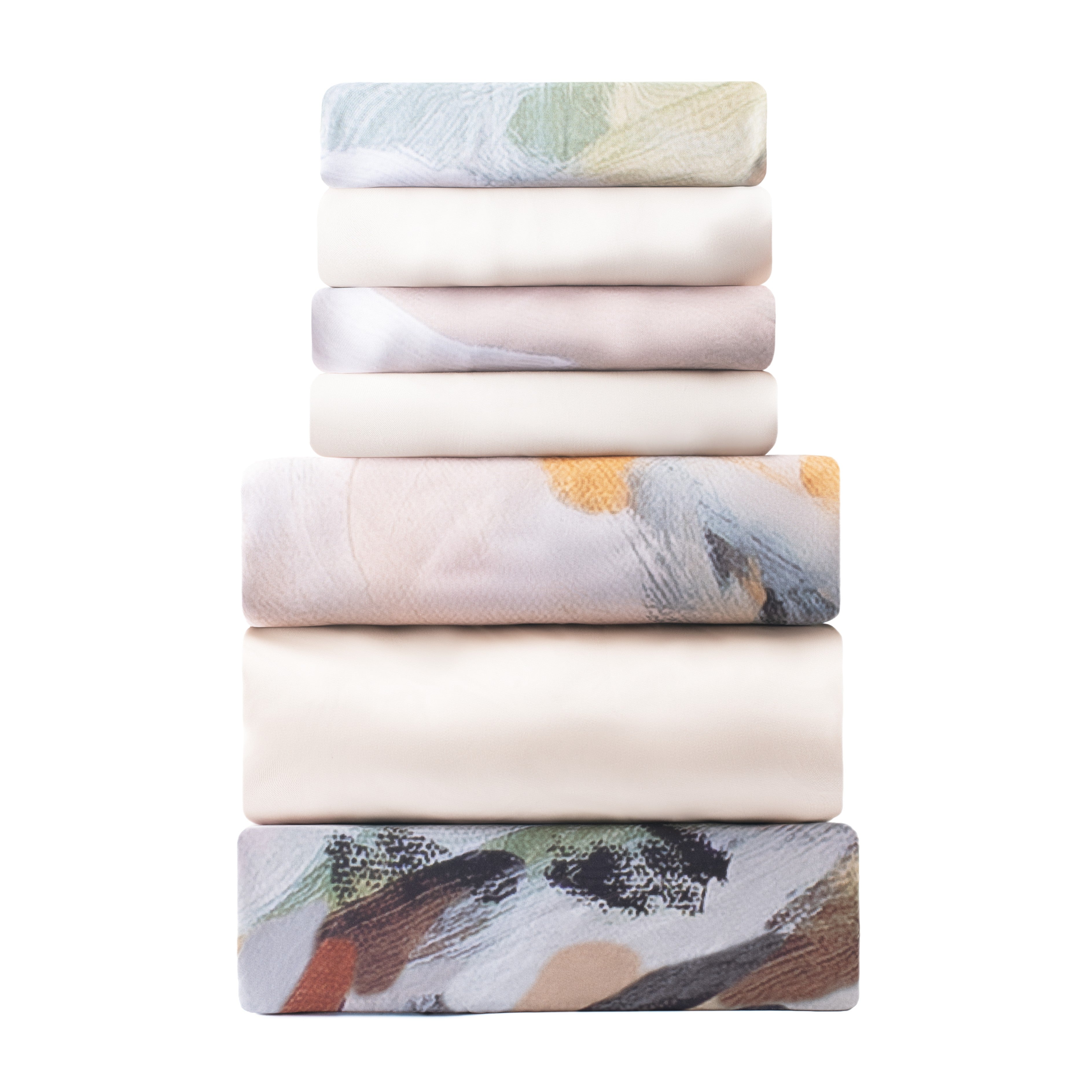 Iced Bamboo Sheets Set (Gust Over The Plains by Ochre Home)